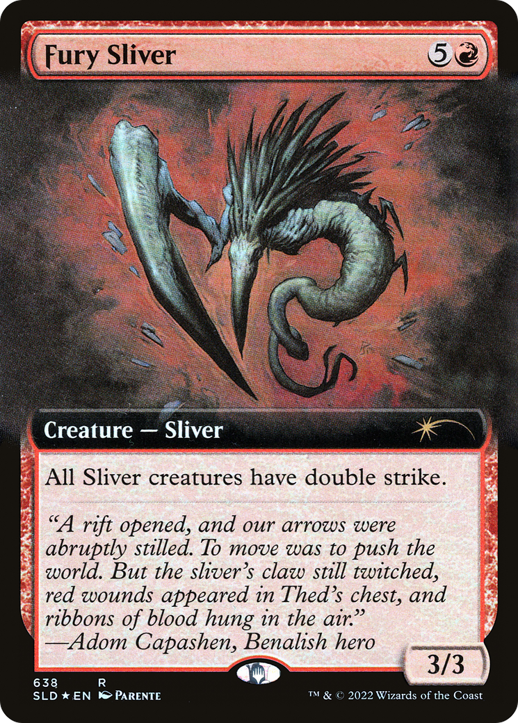 Fury Sliver (Extended Art) [Secret Lair Drop Promos] | Galaxy Games LLC