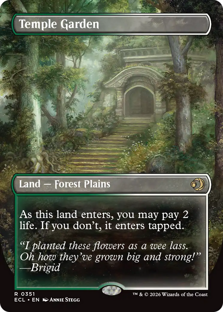 Temple Garden (Borderless) [Lorwyn Eclipsed] | Galaxy Games LLC
