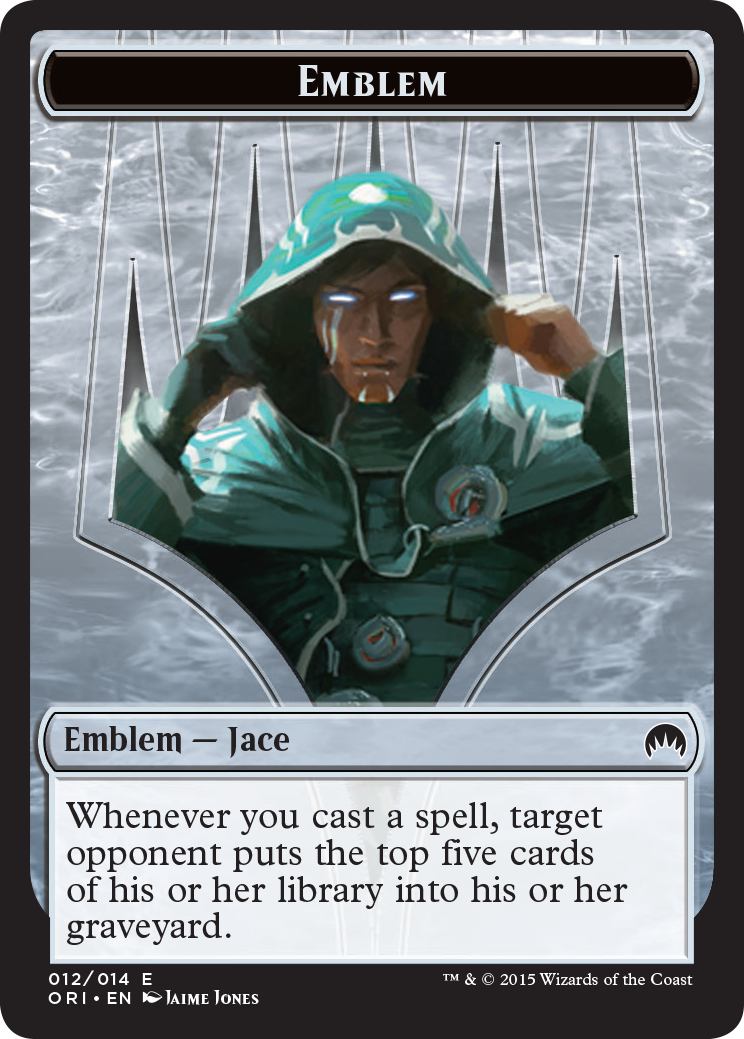 Pest // Jace, Telepath Unbound Emblem Double-Sided Token [Secret Lair: From Cute to Brute Tokens] | Galaxy Games LLC