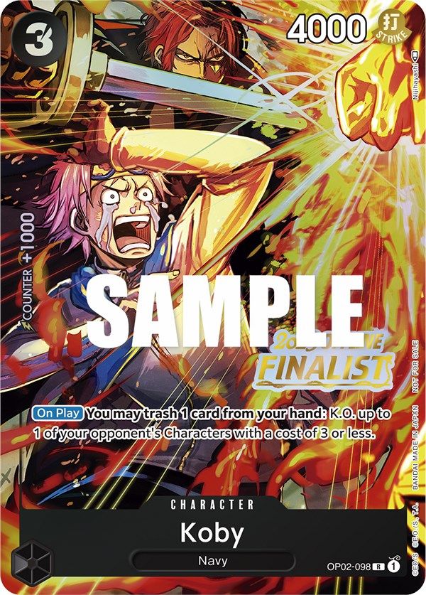 Koby (Offline Regional 2023) [Finalist] [One Piece Promotion Cards] | Galaxy Games LLC