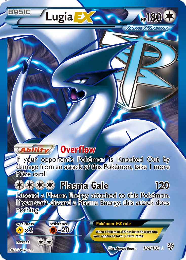 Lugia EX (134/135) [Black & White: Plasma Storm] | Galaxy Games LLC