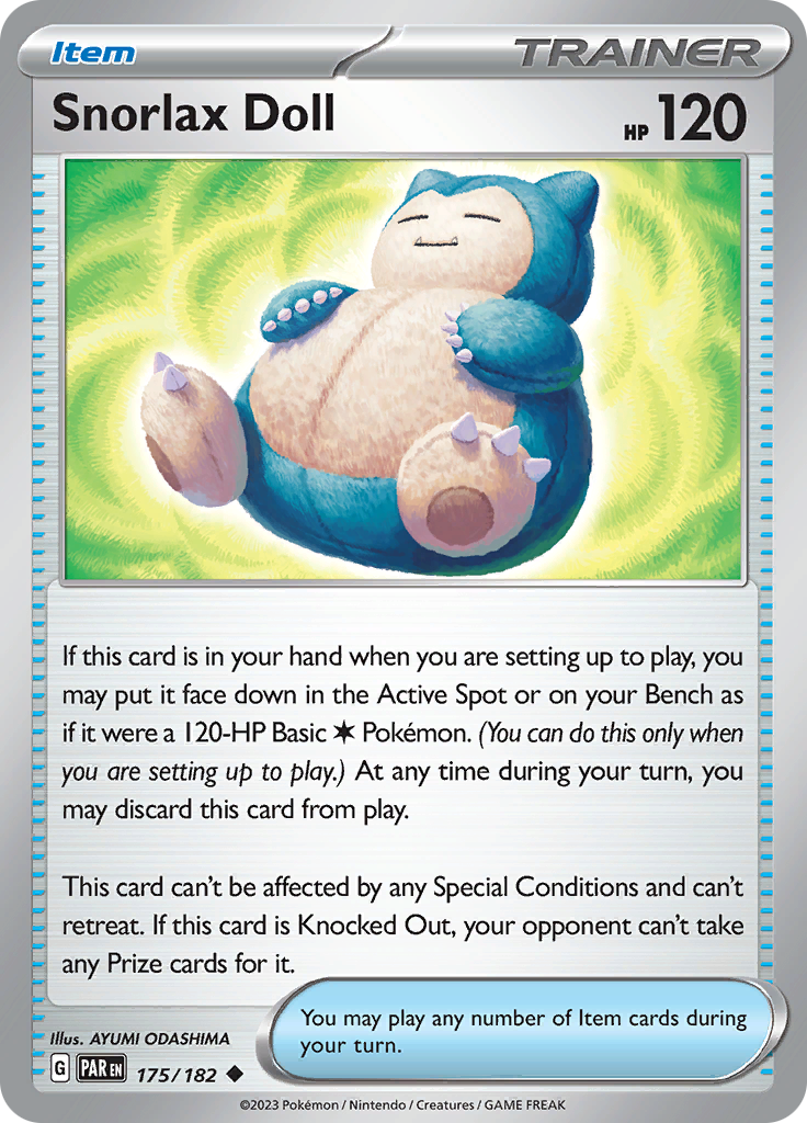 Snorlax Doll (175/182) [Scarlet & Violet: Paradox Rift] | Galaxy Games LLC