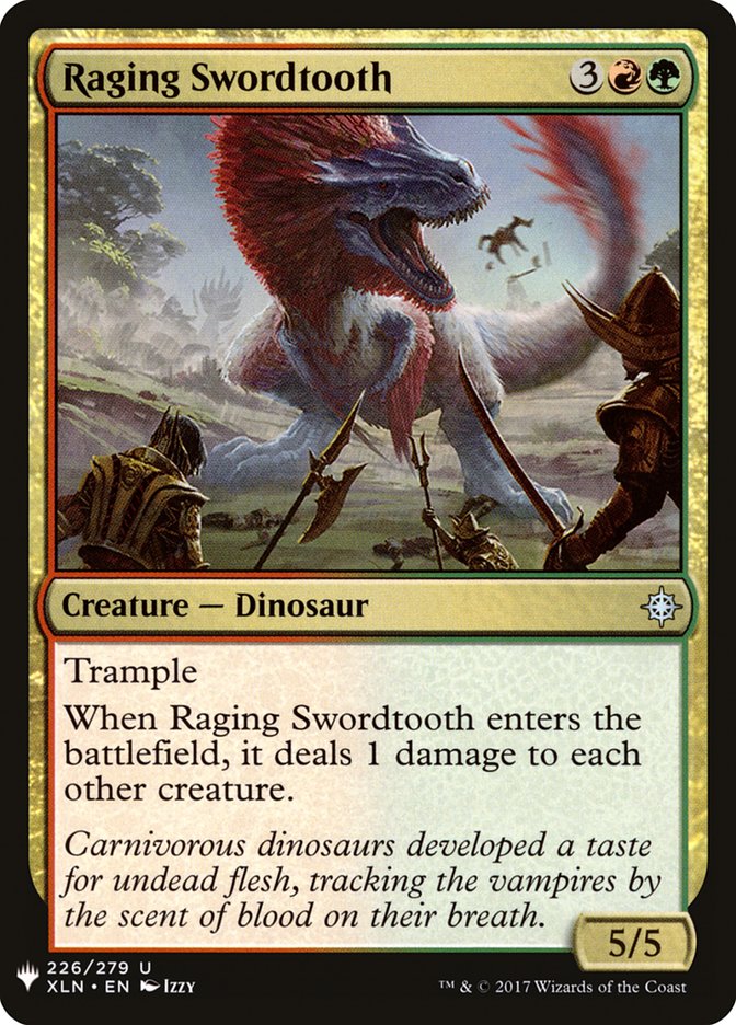 Raging Swordtooth [Mystery Booster] | Galaxy Games LLC