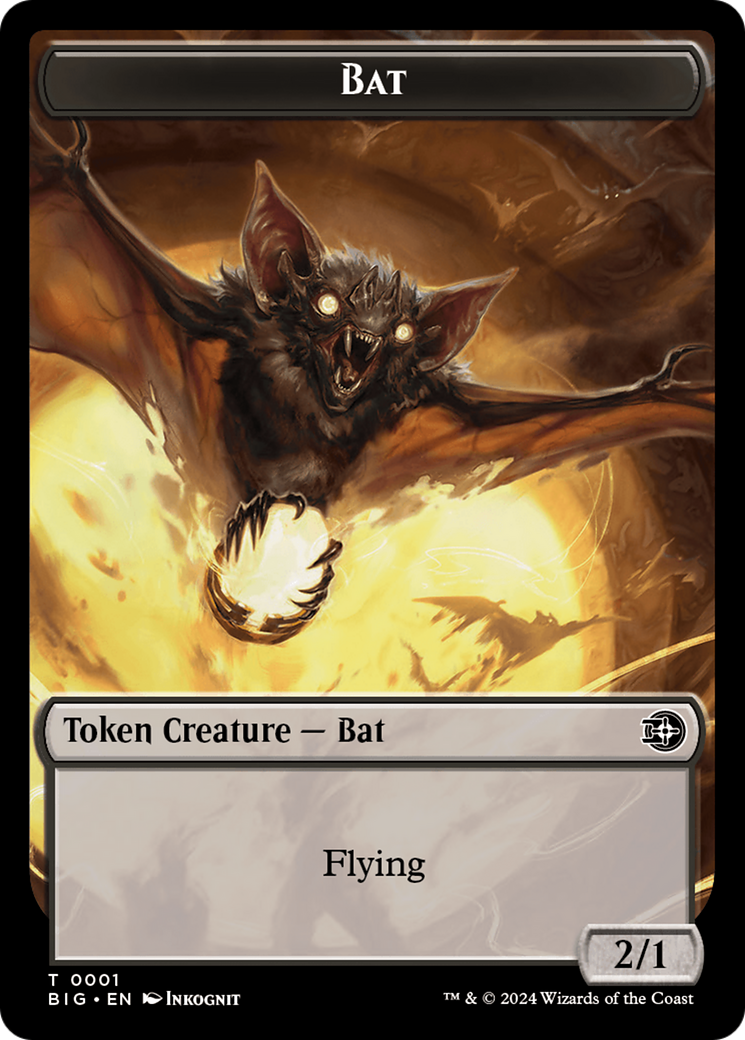 Bat // Plot Double-Sided Token [Outlaws of Thunder Junction: The Big Score Tokens] | Galaxy Games LLC