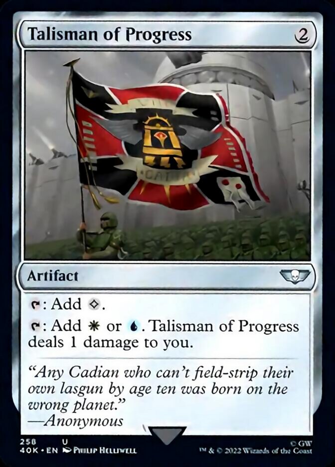 Talisman of Progress (Surge Foil) [Warhammer 40,000] | Galaxy Games LLC