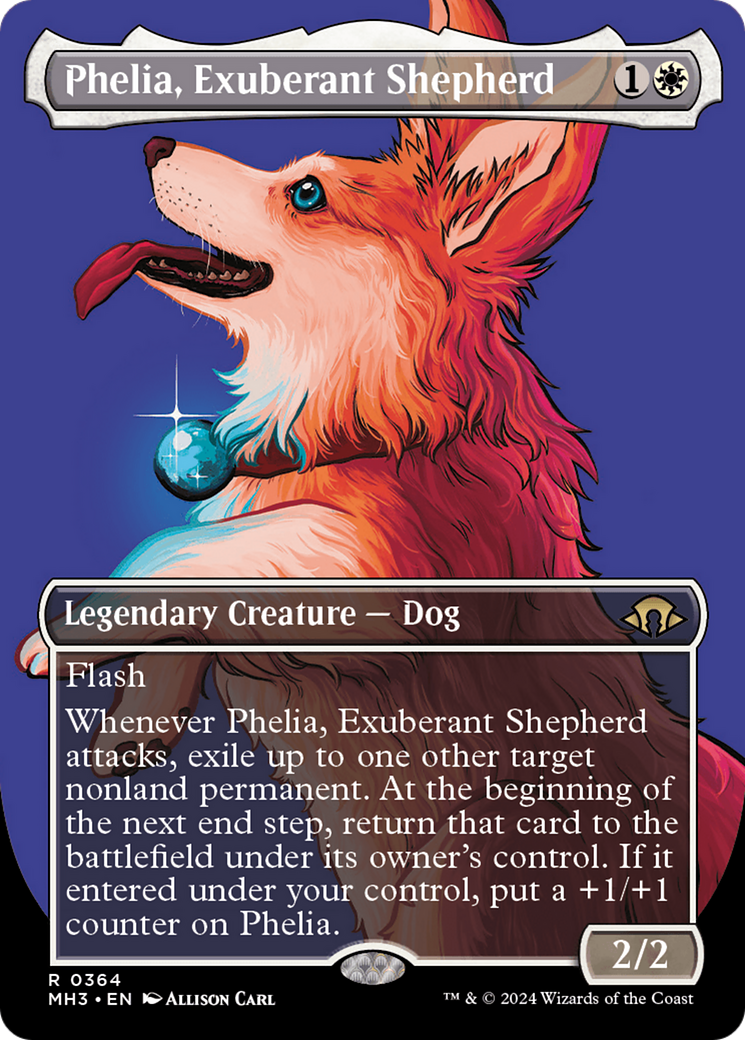 Phelia, Exuberant Shepherd (Borderless) [Modern Horizons 3] | Galaxy Games LLC