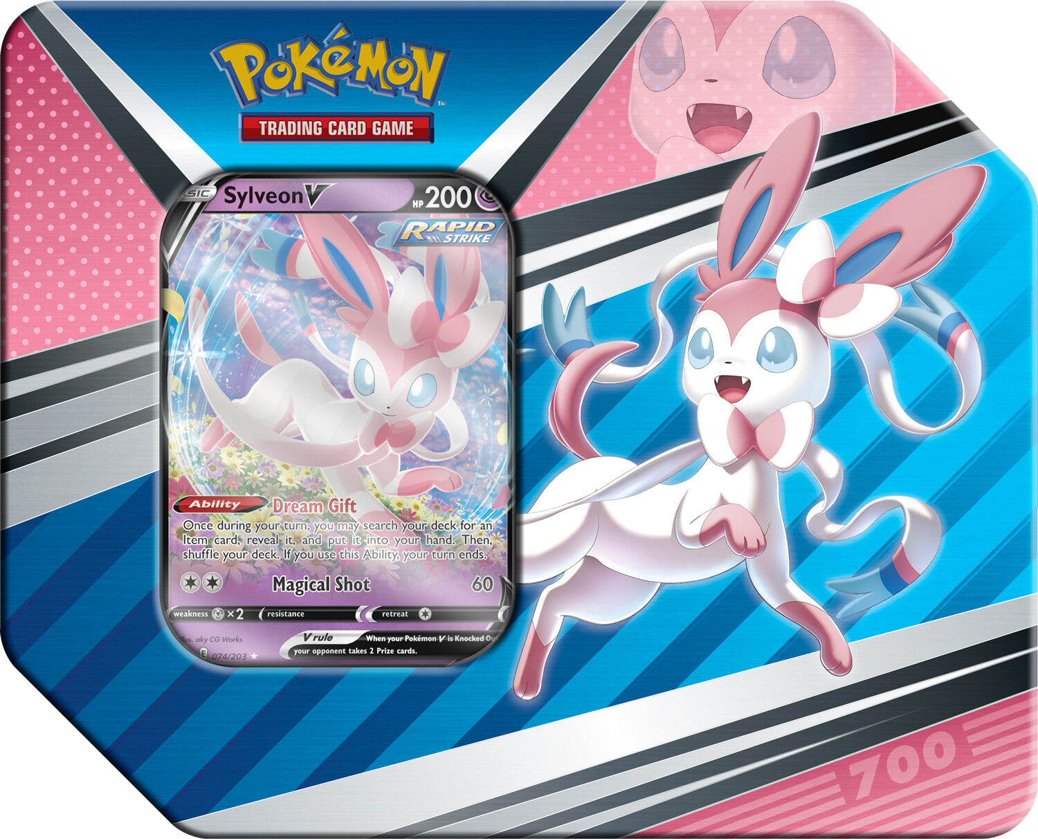 V Heroes Tin (Sylveon V) | Galaxy Games LLC
