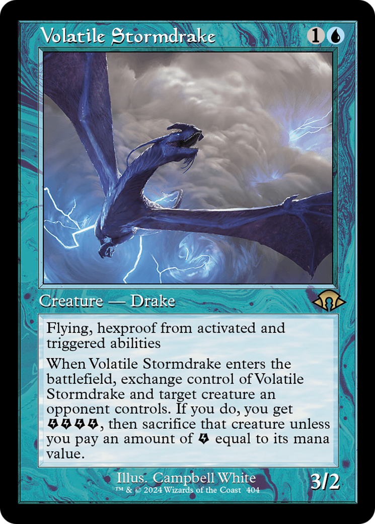 Volatile Stormdrake (Retro) [Modern Horizons 3] | Galaxy Games LLC