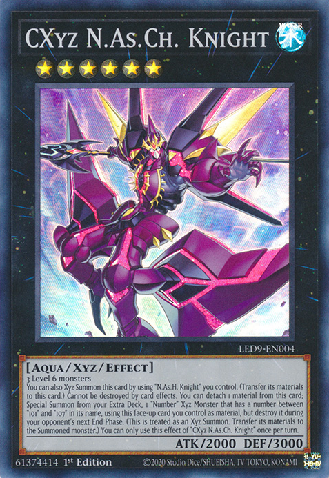 CXyz N.As.Ch. Knight [LED9-EN004] Super Rare | Galaxy Games LLC