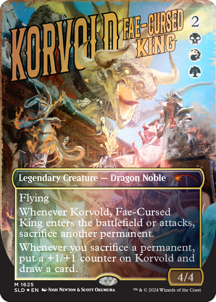 Korvold, Fae-Cursed King (Rainbow Foil) [Secret Lair Drop Series] | Galaxy Games LLC