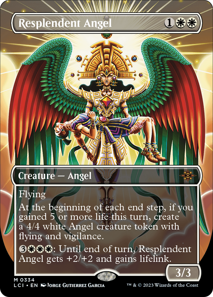 Resplendent Angel (Borderless) [The Lost Caverns of Ixalan] | Galaxy Games LLC