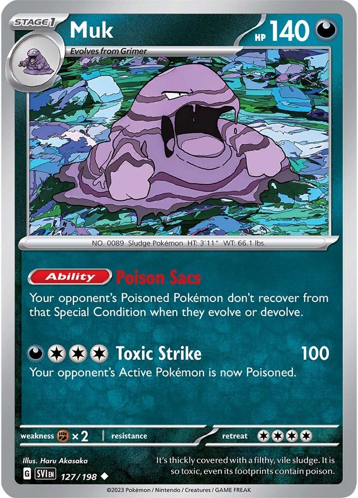 Muk (127/198) [Scarlet & Violet: Base Set] | Galaxy Games LLC