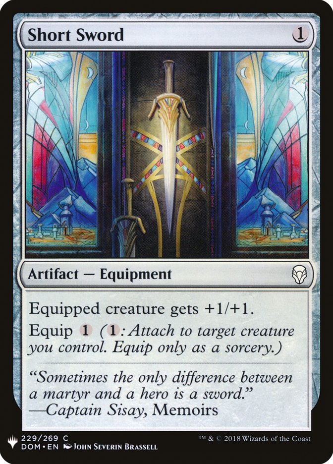Short Sword [Mystery Booster] | Galaxy Games LLC