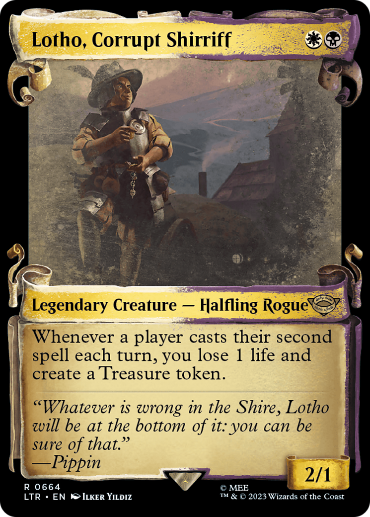 Lotho, Corrupt Shirriff [The Lord of the Rings: Tales of Middle-Earth Showcase Scrolls] | Galaxy Games LLC