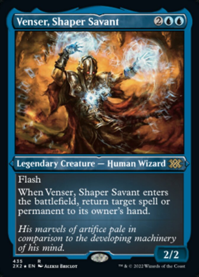 Venser, Shaper Savant (Foil Etched) [Double Masters 2022] | Galaxy Games LLC