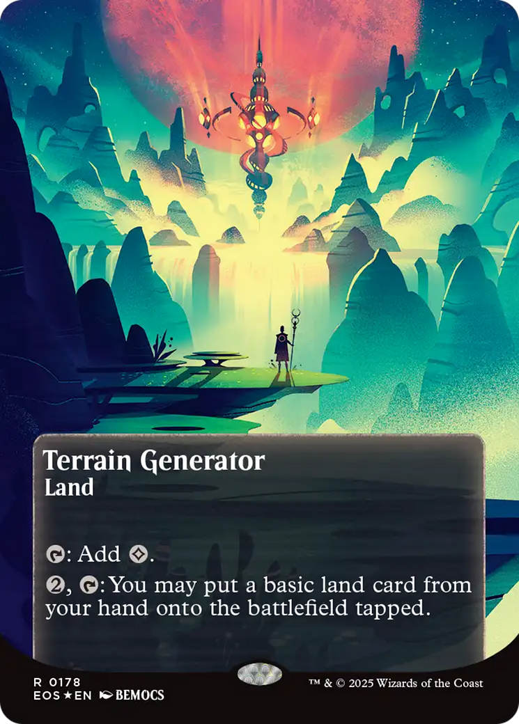 Terrain Generator (0178) (Borderless) (Galaxy Foil) [Edge of Eternities: Stellar Sights] | Galaxy Games LLC