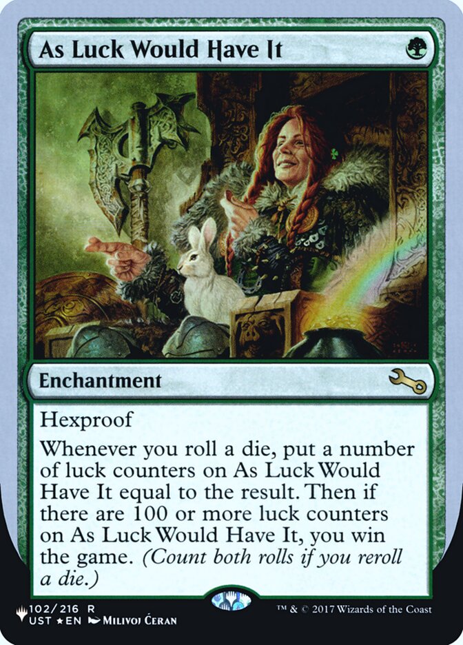 As Luck Would Have It (Unfinity Foil Edition) [The List] | Galaxy Games LLC