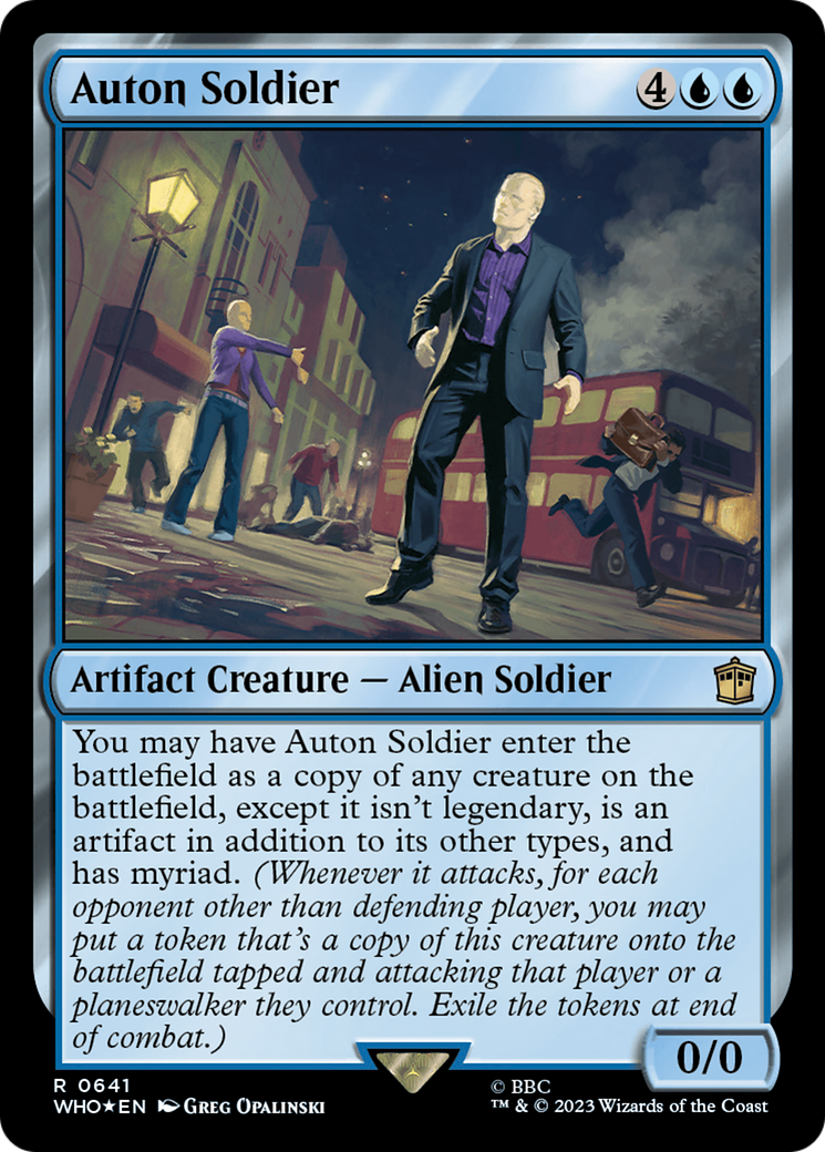 Auton Soldier (Surge Foil) [Doctor Who] | Galaxy Games LLC