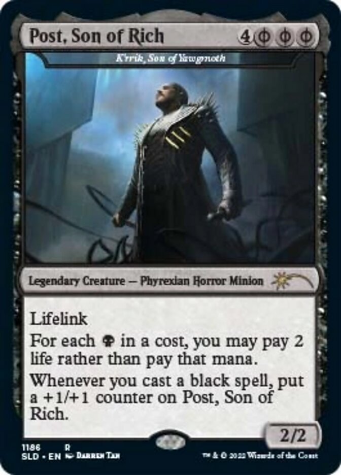 K'rrik, Son of Yawgmoth - Post, Son of Rich [Secret Lair Drop Series] | Galaxy Games LLC