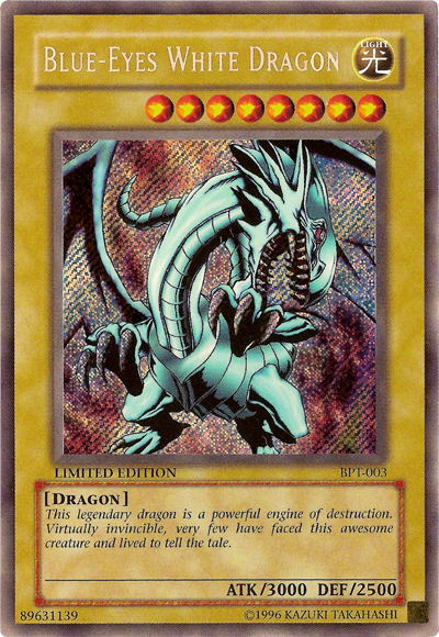 Blue-Eyes White Dragon [BPT-003] Secret Rare | Galaxy Games LLC