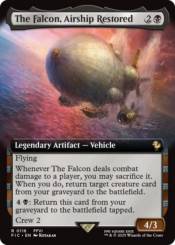 The Falcon, Airship Restored (Extended Art) [FINAL FANTASY Commander] | Galaxy Games LLC