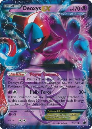 Deoxys EX (53/116) (Jumbo Card) [Black & White: Plasma Freeze] | Galaxy Games LLC