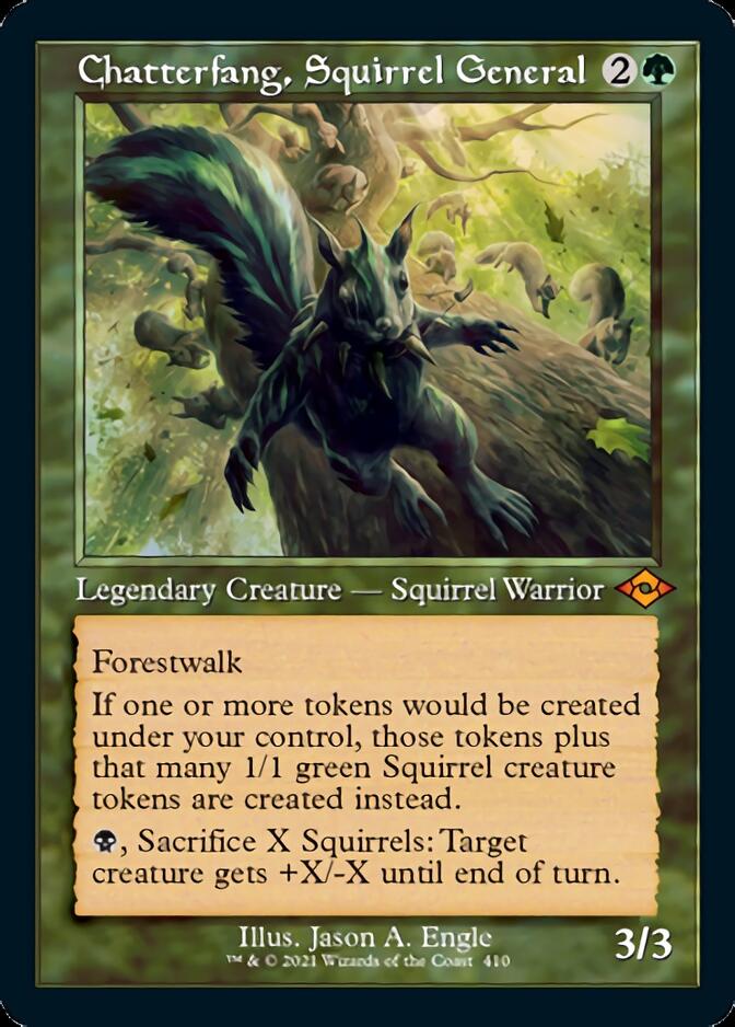 Chatterfang, Squirrel General (Retro Foil Etched) [Modern Horizons 2] | Galaxy Games LLC