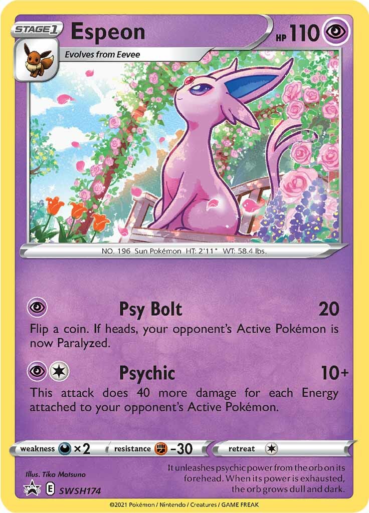 Espeon (SWSH174) [Sword & Shield: Black Star Promos] | Galaxy Games LLC