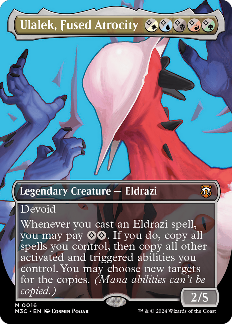 Ulalek, Fused Atrocity (Borderless) [Modern Horizons 3 Commander] | Galaxy Games LLC