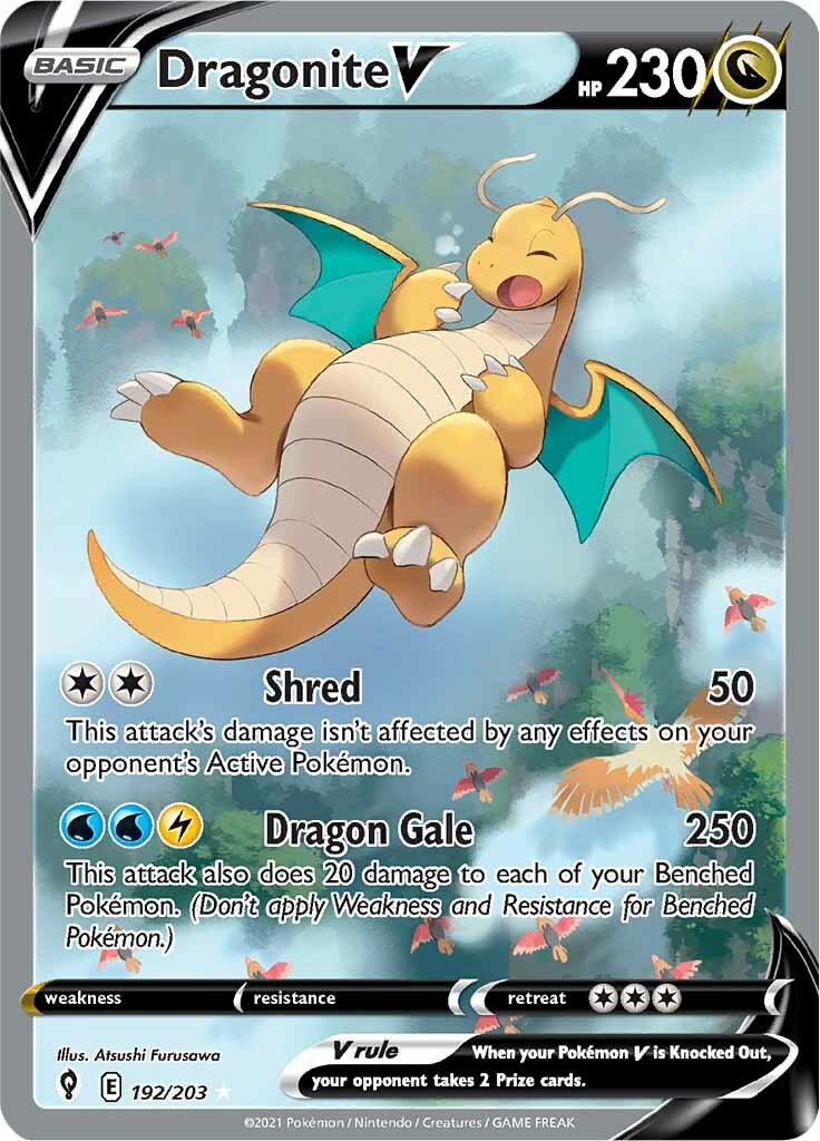 Dragonite V (192/203) [Sword & Shield: Evolving Skies] | Galaxy Games LLC