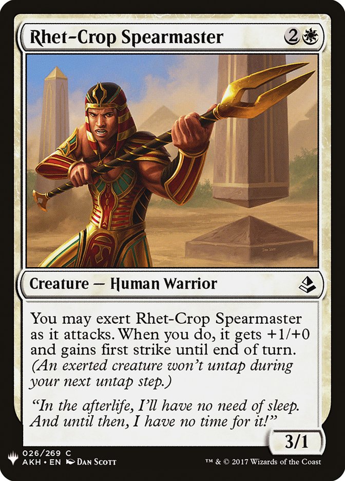 Rhet-Crop Spearmaster [Mystery Booster] | Galaxy Games LLC
