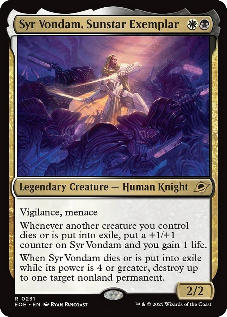 Syr Vondam, Sunstar Exemplar [Edge of Eternities] | Galaxy Games LLC