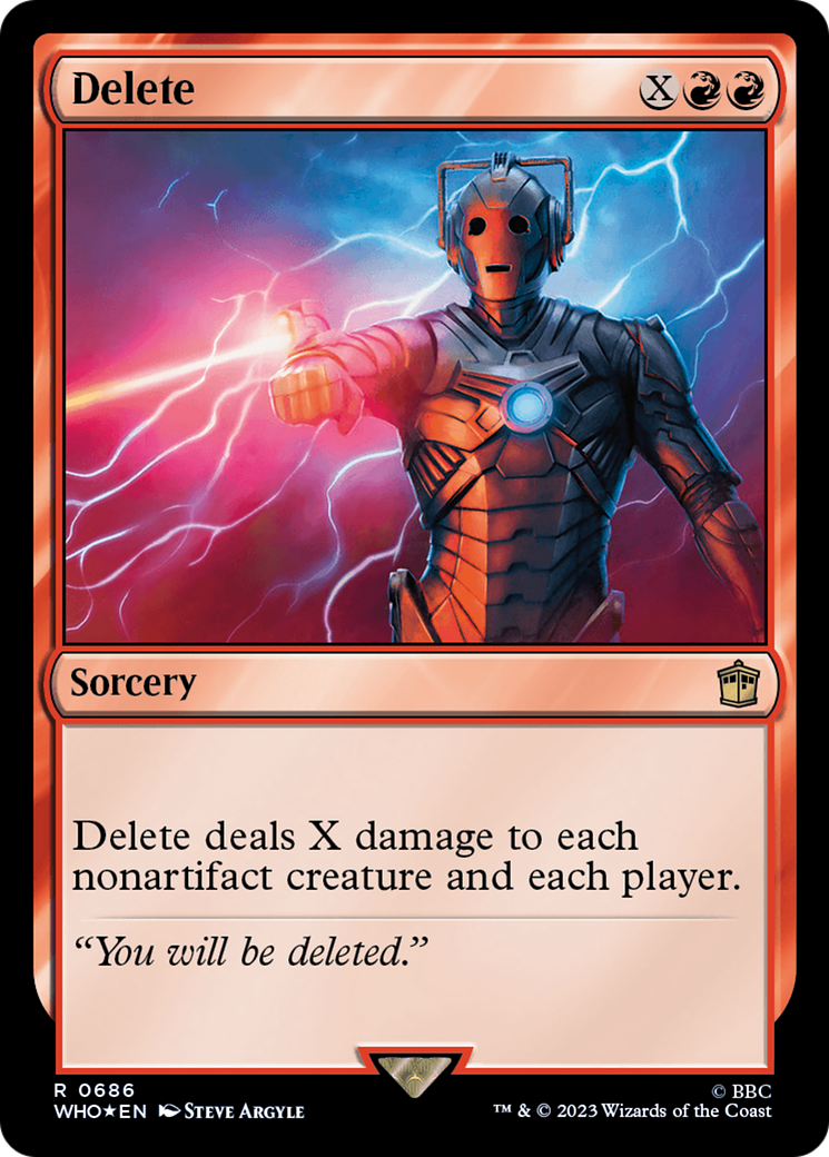 Delete (Surge Foil) [Doctor Who] | Galaxy Games LLC