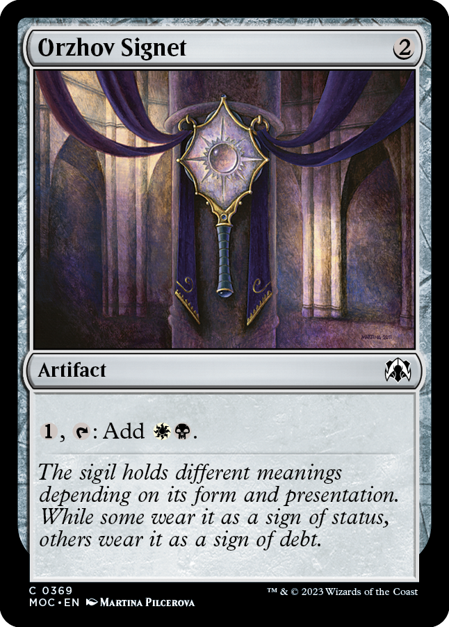 Orzhov Signet [March of the Machine Commander] | Galaxy Games LLC