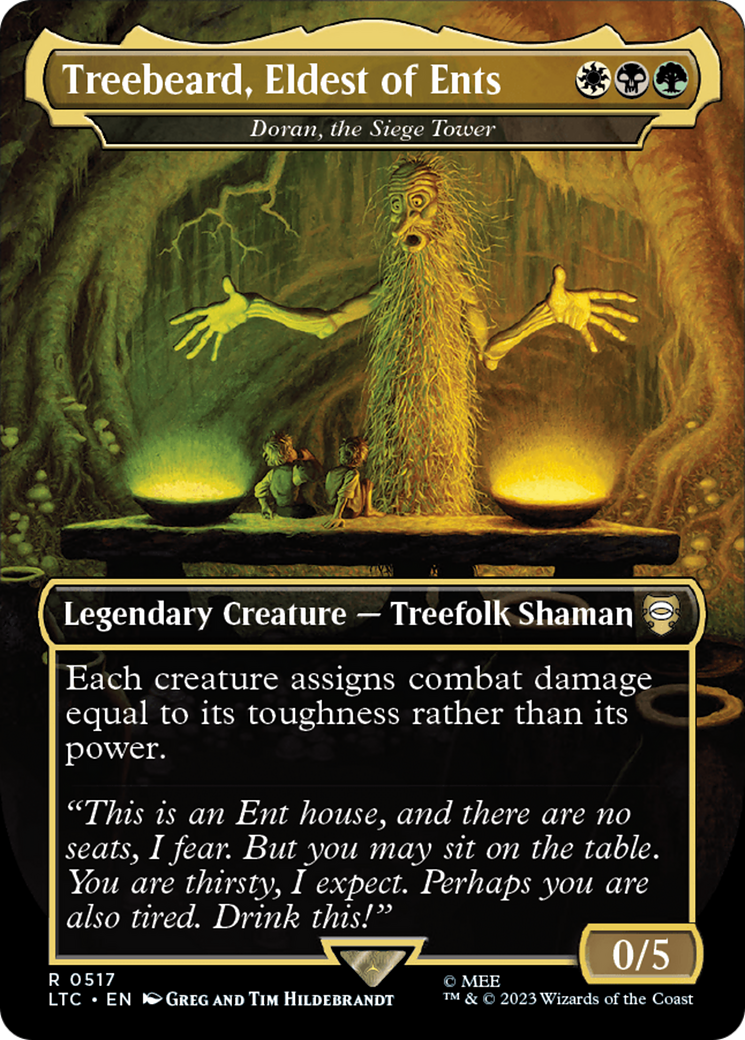 Treebeard, Eldest of Ents - Doran, the Siege Tower (Borderless) [The Lord of the Rings: Tales of Middle-Earth Commander] | Galaxy Games LLC
