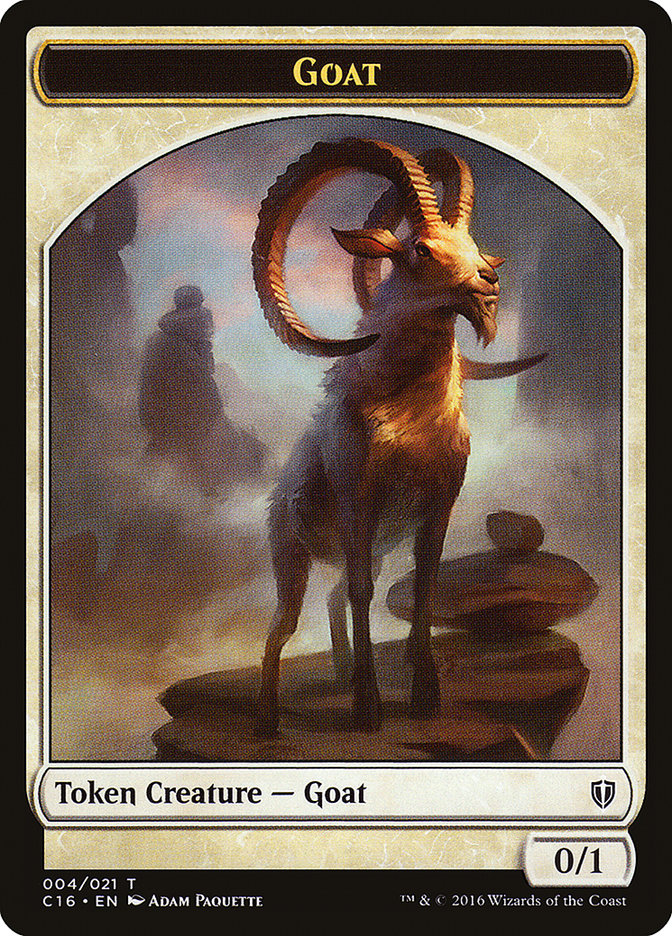 Goat // Thopter Double-Sided Token [Commander 2016 Tokens] | Galaxy Games LLC