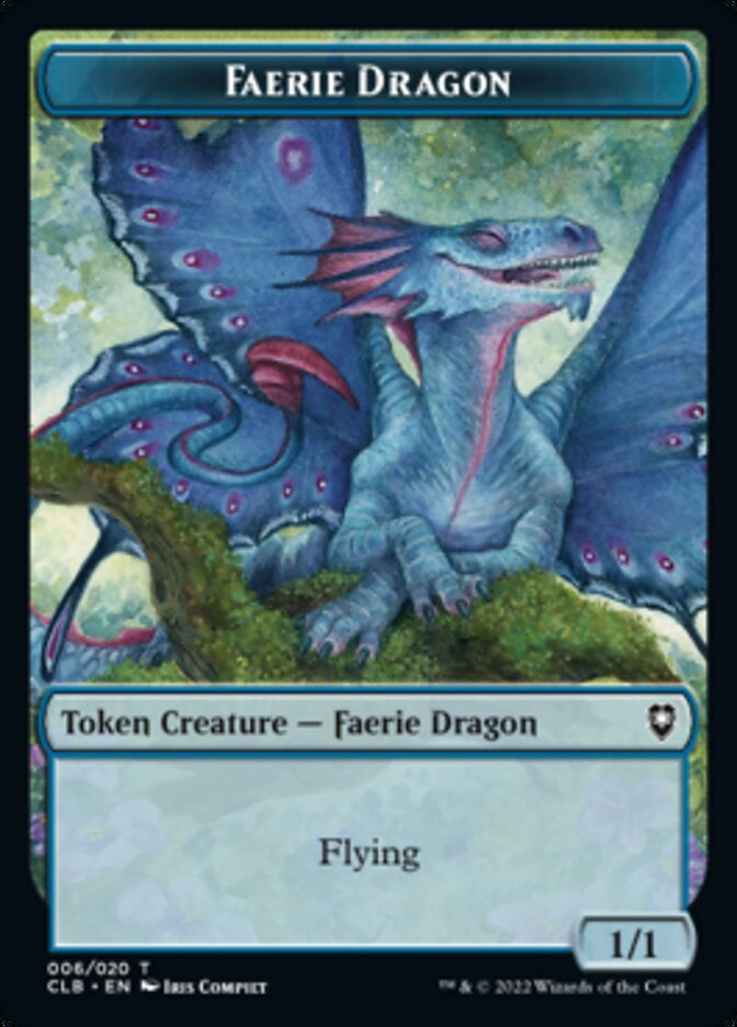 Treasure // Faerie Dragon Double-Sided Token [Commander Legends: Battle for Baldur's Gate Tokens] | Galaxy Games LLC