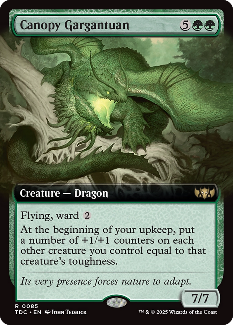 Canopy Gargantuan (Extended Art) [Tarkir: Dragonstorm Commander] | Galaxy Games LLC