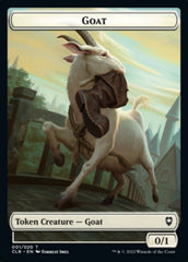 Treasure // Goat Double-Sided Token [Commander Legends: Battle for Baldur's Gate Tokens] | Galaxy Games LLC