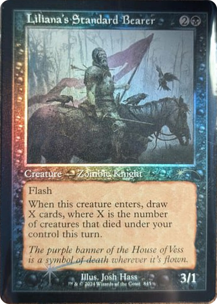 Liliana's Standard Bearer (Retro Frame) [Secret Lair Drop Series] | Galaxy Games LLC