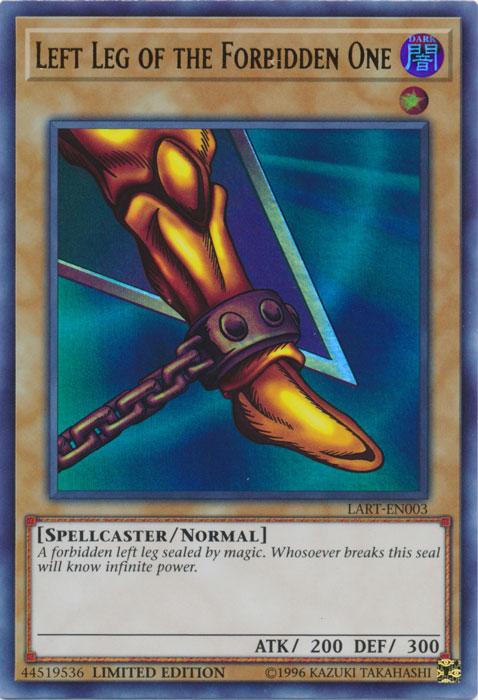 Left Leg of the Forbidden One [LART-EN003] Ultra Rare | Galaxy Games LLC