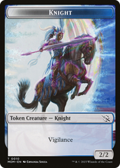Thopter // Knight (10) Double-Sided Token [March of the Machine Tokens] | Galaxy Games LLC