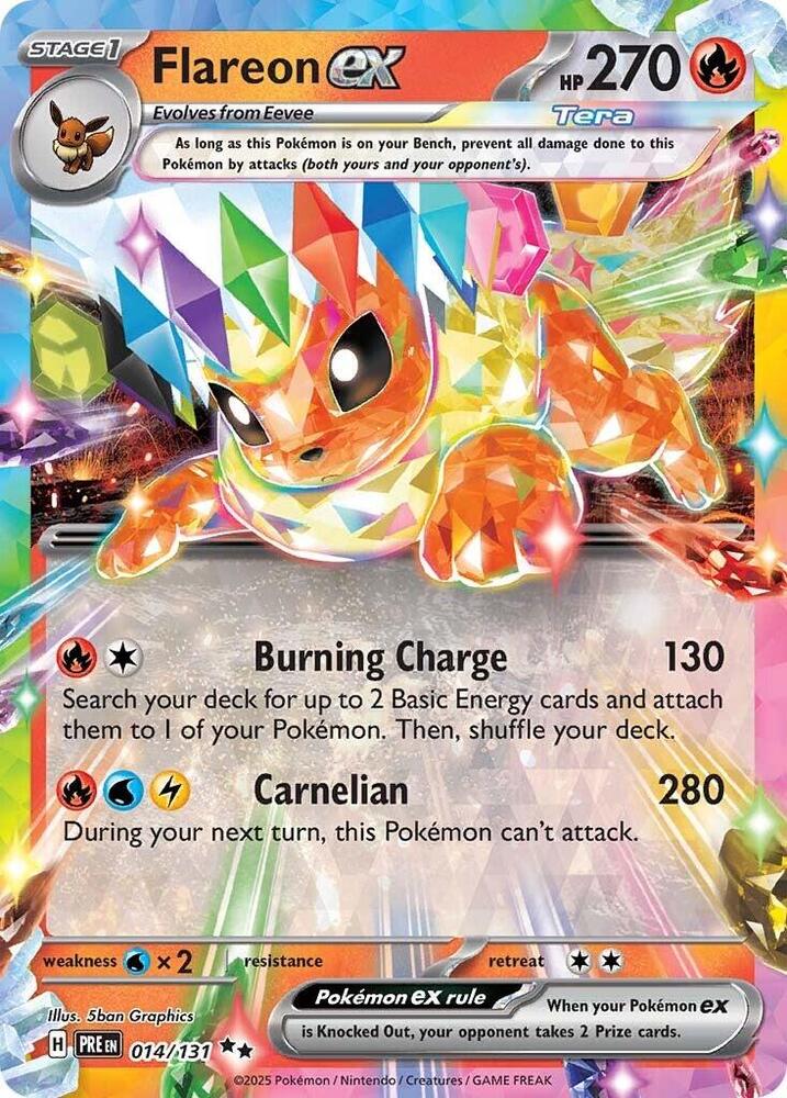 Flareon ex (014/131) [Scarlet & Violet: Prismatic Evolutions] | Galaxy Games LLC