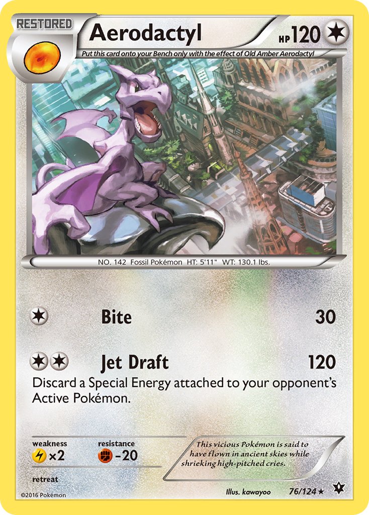 Aerodactyl (76/124) [XY: Fates Collide] | Galaxy Games LLC