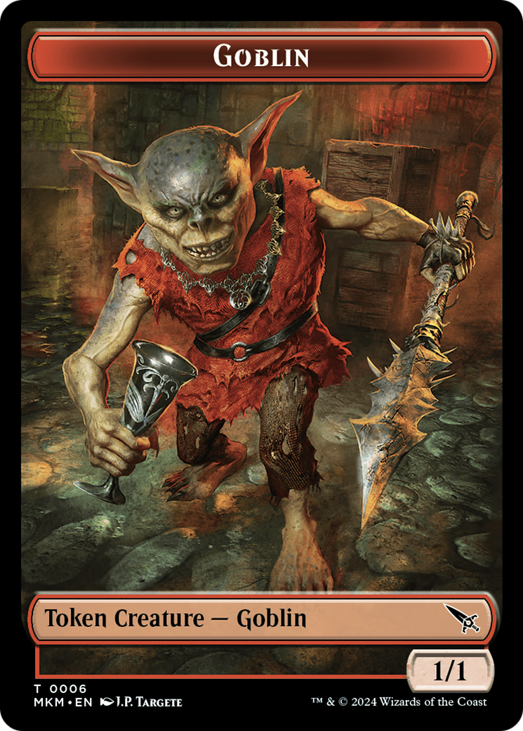 Detective // Goblin Double-Sided Token [Murders at Karlov Manor Tokens] | Galaxy Games LLC