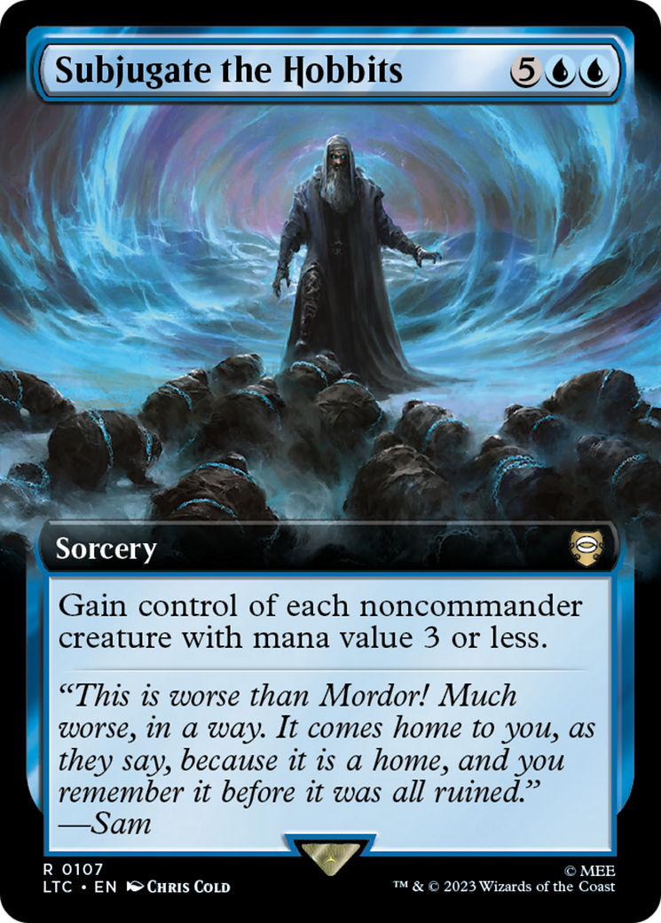 Subjugate the Hobbits (Extended Art) [The Lord of the Rings: Tales of Middle-Earth Commander] | Galaxy Games LLC