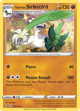 Galarian Sirfetch'd (095/192) (Theme Deck Exclusive) [Sword & Shield: Rebel Clash] | Galaxy Games LLC