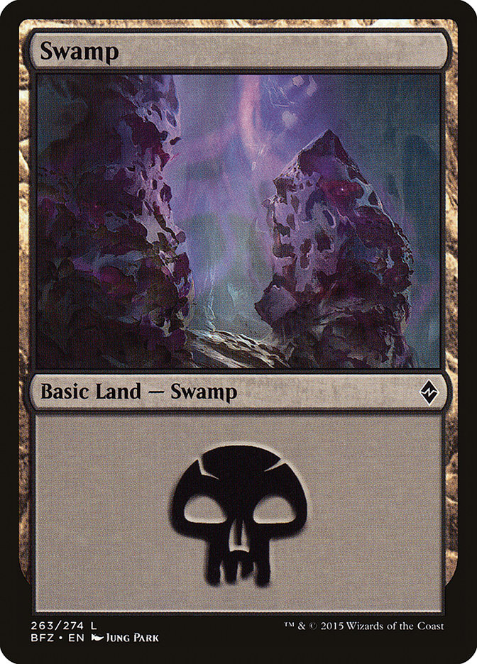 Swamp (263) [Battle for Zendikar] | Galaxy Games LLC