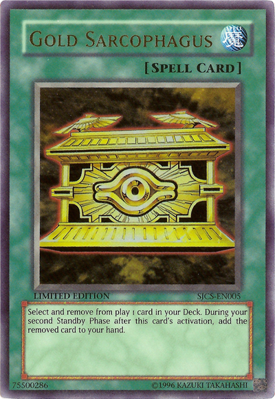 Gold Sarcophagus [SJCS-EN005] Super Rare | Galaxy Games LLC