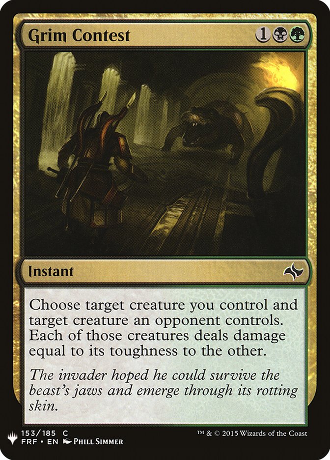 Grim Contest [Mystery Booster] | Galaxy Games LLC